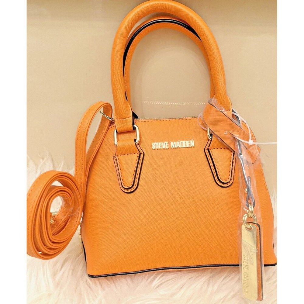 NWT STEVE MADDEN BFAITH ORANGE MINI CROSSBODY HAND BAG TIK TOK VIRAL TRENDY